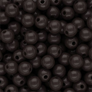 DQ Perline in acrilico 8 mm lucido marrone cioccolato scuro