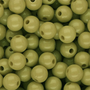 DQ Perline in acrilico 10 mm lucido verde oliva