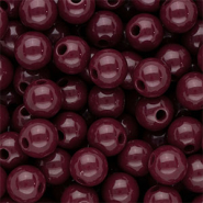 DQ Perline in acrilico 10 mm lucido rosso magono