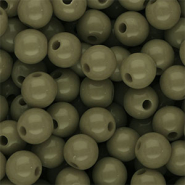 DQ Perline in acrilico 10 mm lucido verde militare