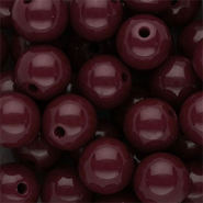 DQ Perline in acrilico 14 mm lucido rosso magono