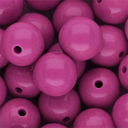 DQ Perline in acrilico 16 mm lucido Magenta
