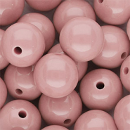 DQ Perline in acrilico 16 mm lucido rosa vintage