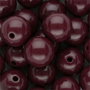 DQ Perline in acrilico 16 mm lucido rosso magono
