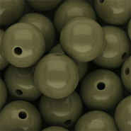 DQ Perline in acrilico 16 mm lucido verde militare