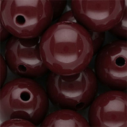 DQ Perline in acrilico 18 mm lucido rosso magono