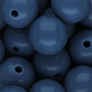 DQ Perline in acrilico 18 mm lucido blu ottanio