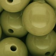 DQ Perline in acrilico 25 mm lucido verde oliva