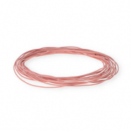 Pelle 1mm tubolare rosa chiaro