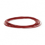 Pelle 1mm tubolare rosso