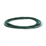 Pelle 1mm tubolare verde ottanio scuro