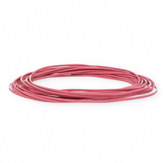 Pelle 1,5mm tubolare rosa