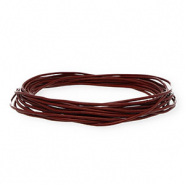 Pelle 1,5mm tubolare bordeaux scuro