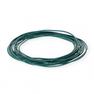 Pelle 1,5mm tubolare verde ottanio scuro