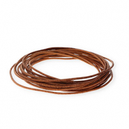Pelle 2mm tubolare marrone
