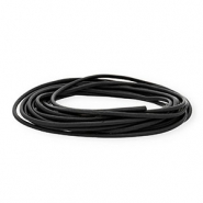 Pelle 3mm tubolare nero