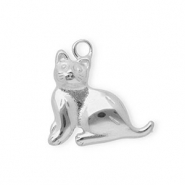 Ciondoli in acciaio inossidabile gatto argento