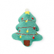 Ciondoli accattivanti albero di Natale verde-rosso-giallo-marrone
