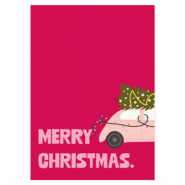 BY31® Espositori bigiotteria in cartoncino "Merry christmas" rosso-rosa chiaro-verde