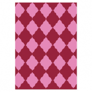 BY31® Espositori bigiotteria in cartoncino rombo rosa-rosso borgogna