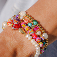 Set di ispirazione Crea vivaci braccialetti con perline di ceramica