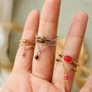 Set di ispirazione Completa la tua collezione con anelli in acciaio inossidabile con pietra naturale
