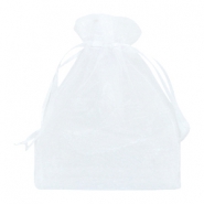 Sacchetti in organza 13x18 cm bianco