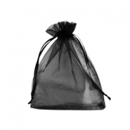 Sacchetti in organza 9x12 cm nero