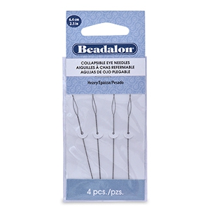 Beadalon aghi flessibili 6.4cm grande argento