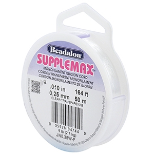 Beadalon filo infilaperle Supplemax diametro 0.25mm 50 metri trasparente