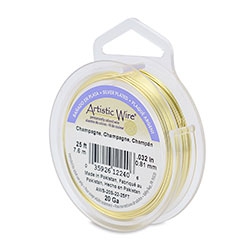 Artistic Wire 20 Gauge champagne argentato