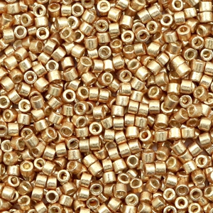Perline Miyuki Delica 11/0 Duracoat galvanized champagne gold DB-1834