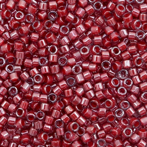 Perline Miyuki Delica 11/0 Cranberry lined luster crystal red DB-280