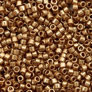 Perline Miyuki Delica 11/0 Gold luster dark topaz DB-115