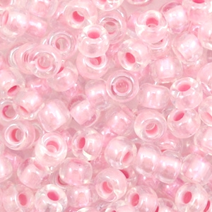 Rocailles Miyuki 6/0 Pearlized effect pink 6-4607