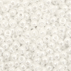 Rocailles Miyuki 8/0 Ceylon white pearl 8-528