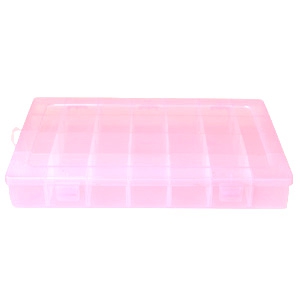 Espositore per bigiotteria contenitore con 28 scomparti rosa