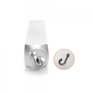 ImpressArt punzoni simboli 6 mm amo da pesca argento