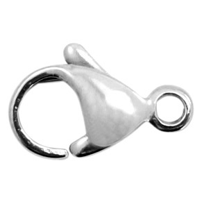 Componenti in acciaio inossidabile chiusura moschettone 13 mm argento antico