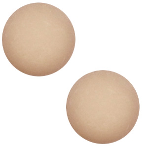 Cabochon Polaris Elements 12 mm classico opaco talpa marrone