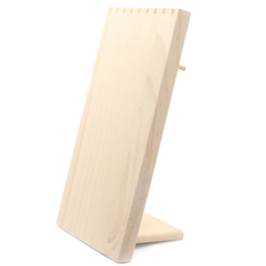 Espositore per bigiotteria per collane naturale (colore naturale di legno)