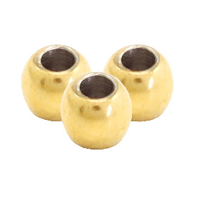 Perline in acciaio inossidabile 3mm oro