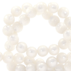 Perline Super Polaris 8 mm tonda bianco