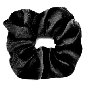 Elastici per capelli velluto nero