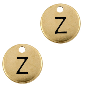 Ciondoli di metallo DQ lettera Z bronzo antico (privo di nichel)