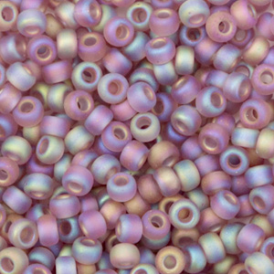 Rocailles Miyuki 8/0 Transparant matte smoky amethyst 8-142FR