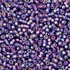 Rocailles Miyuki 11/0 Silverlined AB amethyst 11-1024