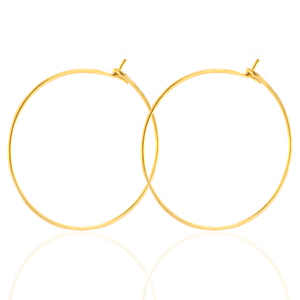 Orecchini in acciaio inossidabile 25mm oro
