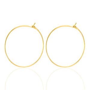 Orecchini in acciaio inossidabile 20mm oro