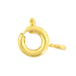Componenti in acciaio inossidabile chiusura anello a molla 5 mm oro